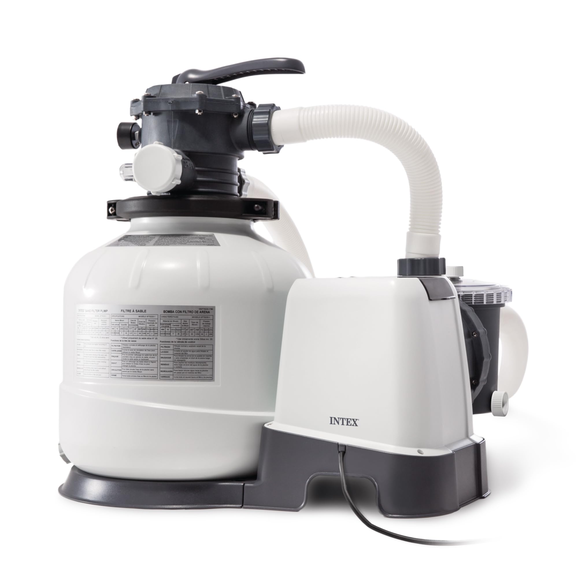 Amazon.com : INTEX 2,800 GPH Krystal Clear Sand Filter Pump for